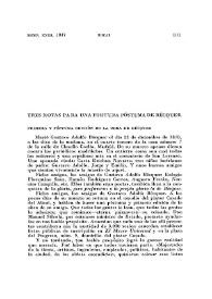Tres notas para una fortuna póstuma de Bécquer / José M.ª Martínez Cachero | Biblioteca Virtual Miguel de Cervantes