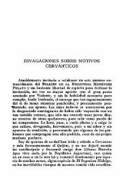 Divagaciones sobre motivos cervánticos / Luis Redonet | Biblioteca Virtual Miguel de Cervantes