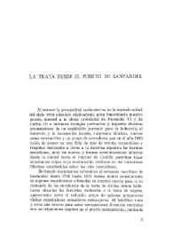 La trata desde el puerto de Santander / Fernando Barreda y Ferrer de la Vega | Biblioteca Virtual Miguel de Cervantes