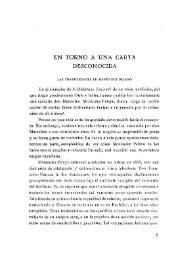En torno a una carta desconocida: las traducciones de Menéndez Pelayo / Modesto San Emeterio Cobo | Biblioteca Virtual Miguel de Cervantes