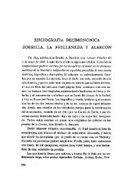 Bibliografía decimonónica: Zorrilla, la Avellaneda y Alarcón / José María de Cossío | Biblioteca Virtual Miguel de Cervantes