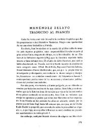 Menéndez Pelayo traducido al francés / Raymond Marcus | Biblioteca Virtual Miguel de Cervantes