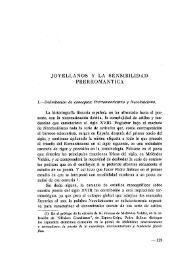 Jovellanos y la sensibilidad perromántica / Joaquín Arce Fernández | Biblioteca Virtual Miguel de Cervantes