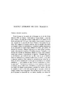 Rastro literario de una tragedia / Ignacio Aguilera | Biblioteca Virtual Miguel de Cervantes