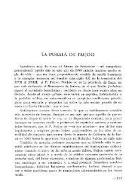 La poesía de Feijoo / Dionisio Gamallo Fierros | Biblioteca Virtual Miguel de Cervantes