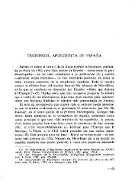 Trigueros, apologista de España / Francisco Aguilar Piñal | Biblioteca Virtual Miguel de Cervantes