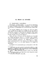 El medio de interés / Joaquín Forradellas | Biblioteca Virtual Miguel de Cervantes