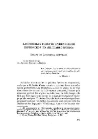 Las posibles fuentes literarias de Espronceda en "El diablo mundo" / Francisco Caravaca | Biblioteca Virtual Miguel de Cervantes