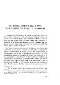 Un poeta inédito del siglo XVII: Don Gabriel de Henao y Monjaraz / Carmen Riera Guilera | Biblioteca Virtual Miguel de Cervantes