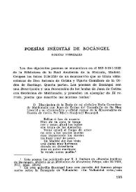 Poesías inéditas de Bocángel. Poesías nupciales / Trevor J. Dadson | Biblioteca Virtual Miguel de Cervantes