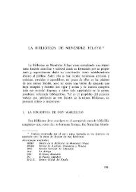 La Biblioteca de Menéndez Pelayo / Manuel Revuelta Sañudo | Biblioteca Virtual Miguel de Cervantes