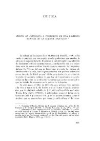 Bisoño de Frojolón: A propósito de una reciente edición de "La Loçana Andaluza" / Margherita Morreale | Biblioteca Virtual Miguel de Cervantes
