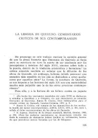 La lengua de Quevedo: comentarios críticos de sus contemporáneos / M.ª Paz Battaner Arias | Biblioteca Virtual Miguel de Cervantes