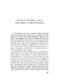 Nuevos datos sobre el poeta don Gabriel de Henao Monjaraz / Rita Goldberg | Biblioteca Virtual Miguel de Cervantes