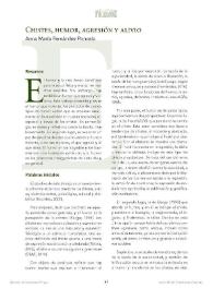 Chistes, humor, agresión y alivio / Anna María Fernández Poncela | Biblioteca Virtual Miguel de Cervantes