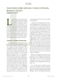 Similitudes entre leyendas y mitos de España, Irlanda y Escitia / Alejandro Herrero | Biblioteca Virtual Miguel de Cervantes