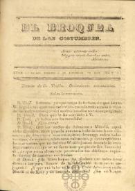 El Broquel de las Costumbres. Tomo I, núm. 17, viernes 5 de septiembre de 1834 | Biblioteca Virtual Miguel de Cervantes