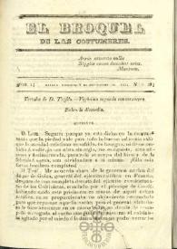 El Broquel de las Costumbres. Tomo I, núm. 30, domingo 2 de noviembre de 1834 | Biblioteca Virtual Miguel de Cervantes