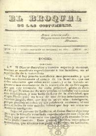 El Broquel de las Costumbres. Tomo I, núm. 36, jueves 27 de noviembre de 1834 | Biblioteca Virtual Miguel de Cervantes