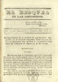 El Broquel de las Costumbres. Tomo I, núm. 45, miércoles 31 de diciembre de 1834 | Biblioteca Virtual Miguel de Cervantes