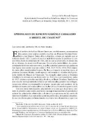 Epistolario de Ernesto Giménez Caballero a Miguel de Unamuno / Enrique Selva Roca de Togores | Biblioteca Virtual Miguel de Cervantes