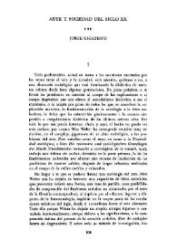 Arte y sociedad del siglo XX / por Jorge Uscatescu | Biblioteca Virtual Miguel de Cervantes