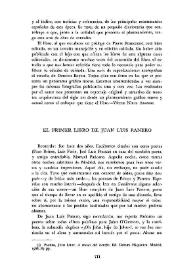 El primer libro de Juan Luis Panero / Jorge Rodríguez Padrón | Biblioteca Virtual Miguel de Cervantes