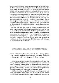 Literatura española en Norteamérica: Richard E. Chandler y Kessel Schwartz: "A New Anthology of Spanish Literature". Louisiana State University Press. Baton Rouge, Louisiana, 1967; vol. I, VII + 380 pp., vol. II: IX + 506 pp. / Enrique Ruiz-Fornells | Biblioteca Virtual Miguel de Cervantes