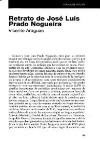 Retrato de José Luis Prado Nogueira / Vicente Araguas | Biblioteca Virtual Miguel de Cervantes