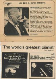 The World's Greatest Pianist | Biblioteca Virtual Miguel de Cervantes