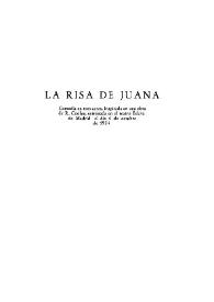 La risa de Juana / Carlos Arniches | Biblioteca Virtual Miguel de Cervantes