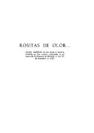 Rositas de olor... / Carlos Arniches | Biblioteca Virtual Miguel de Cervantes