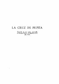 La cruz de Pepita / Carlos Arniches | Biblioteca Virtual Miguel de Cervantes