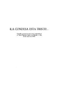 ¡La condesa está triste!... / Carlos Arniches | Biblioteca Virtual Miguel de Cervantes