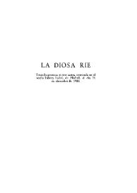 La diosa ríe / Carlos Arniches | Biblioteca Virtual Miguel de Cervantes
