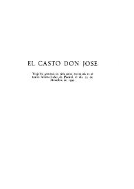 El casto don José / Carlos Arniches | Biblioteca Virtual Miguel de Cervantes