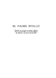 El Padre Pitillo / Carlos Arniches | Biblioteca Virtual Miguel de Cervantes