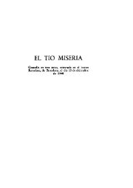El tío Miseria / Carlos Arniches | Biblioteca Virtual Miguel de Cervantes