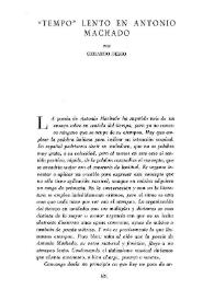 "Tempo" lento en Antonio Machado / por Gerardo Diego | Biblioteca Virtual Miguel de Cervantes