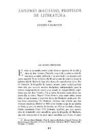 Antonio Machado, profesor de literatura / por Enrique Casamayor | Biblioteca Virtual Miguel de Cervantes