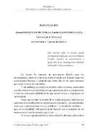 Presentación. En torno a la lectura. signo, fenómeno, cognición / Manuel González de Ávila y Amelia Gamoneda Lanza | Biblioteca Virtual Miguel de Cervantes