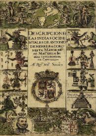Descripcion d[e] las Indias Ocidentales / de Antonio de Herrera | Biblioteca Virtual Miguel de Cervantes