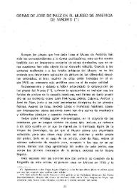 Obras de José de Páez en el Museo de América de Madrid / María del carmen García Saiz y Luis J. Ramos | Biblioteca Virtual Miguel de Cervantes