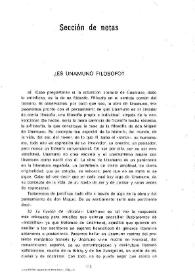 ¿Es Unamuno filósofo? / Moïse Edery | Biblioteca Virtual Miguel de Cervantes