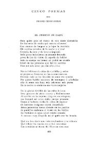 Cinco poemas / por Pedro Gimferrer | Biblioteca Virtual Miguel de Cervantes