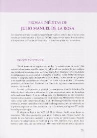 Prosas inéditas / de Julio Manuel de la Rosa | Biblioteca Virtual Miguel de Cervantes