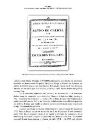 Lorenzo José Riesgo Montero : editor-impresor (1725-1805) [Semblanza] / Xurxo Martínez González | Biblioteca Virtual Miguel de Cervantes