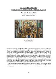 "El Café de Chinitas", obra inédita del pintor Manuel Blasco
 / José Antonio Ramos Rubio | Biblioteca Virtual Miguel de Cervantes
