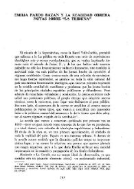 Emilia Pardo Bazán y la realidad obrera. Notas sobre "La Tribuna" / José Sánchez Reboredo | Biblioteca Virtual Miguel de Cervantes