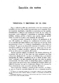 Violencia y erotismo en el cine / José Agustín Mahieu | Biblioteca Virtual Miguel de Cervantes